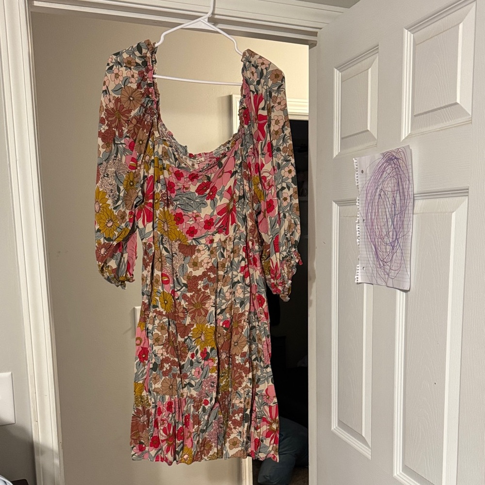 Chic Floral Women's Mini Dress